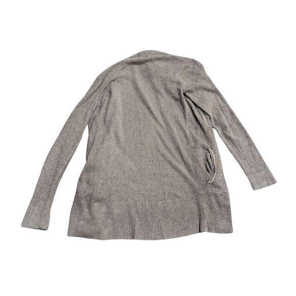 Barefoot Dreams CozyChic Lite Cardigan Medium Feather Soft Open Front Pockets - Picture 2 of 7